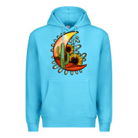 Ocean Blue Desert Moon Premium Hoodie - Jasminsmagicworld