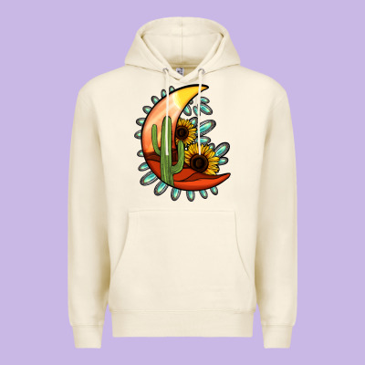 Desert Moon Premium Hoodie Designed By Jasminsmagicworld