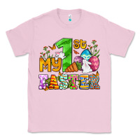 Bubblegum Pink Easter Day My first Easter with eggs and rabbits Classic Tee - OliviaCreatesArt