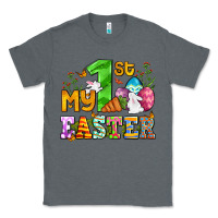 Charcoal Heather Easter Day My first Easter with eggs and rabbits Classic Tee - OliviaCreatesArt