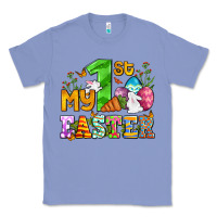 Colony Blue Easter Day My first Easter with eggs and rabbits Classic Tee - OliviaCreatesArt