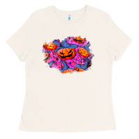 Bone halloween pumpkin patch  4 Ladies Tee - BundleAndBundleShop