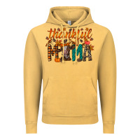 Vintage Mustard thankful mama cow Vintage Hoodie - RacoonDesign