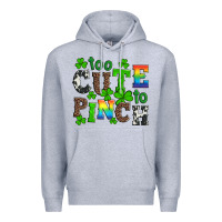 Heather Grey st patricks too cute to pinch Premium Hoodie - Artiststas