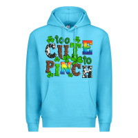 Ocean Blue st patricks too cute to pinch Premium Hoodie - Artiststas
