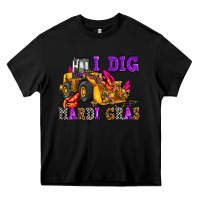 Black i dig mardi gras olivia Heavy Core Tee - OliviaCreatesArt