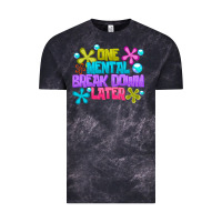 Cloud Black one mental break dowm later Vintage Tee - CowhideDigitalArt