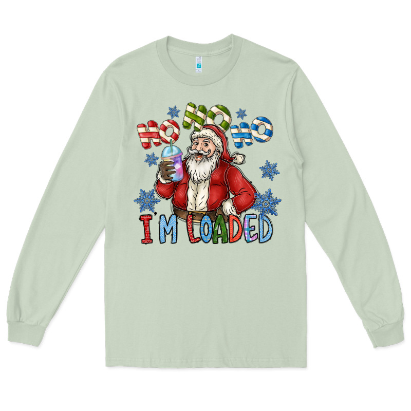 Ho Ho Ho Im Loaded Long Sleeve Tee by CowhideDigitalArt | Teevron