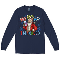 Navy ho ho ho im loaded Long Sleeve Tee - CowhideDigitalArt