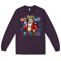Plum ho ho ho im loaded Long Sleeve Tee - CowhideDigitalArt