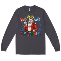 Smoke ho ho ho im loaded Long Sleeve Tee - CowhideDigitalArt