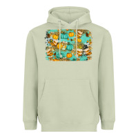 Matcha western fall vibes background Heavyweight Hoodie - Jasminsmagicworld