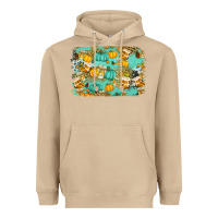 Mushroom western fall vibes background Heavyweight Hoodie - Jasminsmagicworld