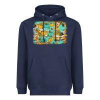 Navy western fall vibes background Heavyweight Hoodie - Jasminsmagicworld