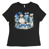 Black Cozy Season Ladies Tee - FaDigitalArtStudio