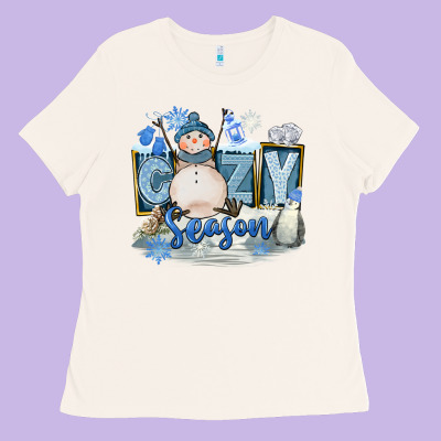 Cozy Season Ladies Tee Designed By Fadigitalartstudio