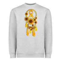 Childhood Cancer Awareness Dreamcatcher Heavyweight Sweatshirt | Teevron