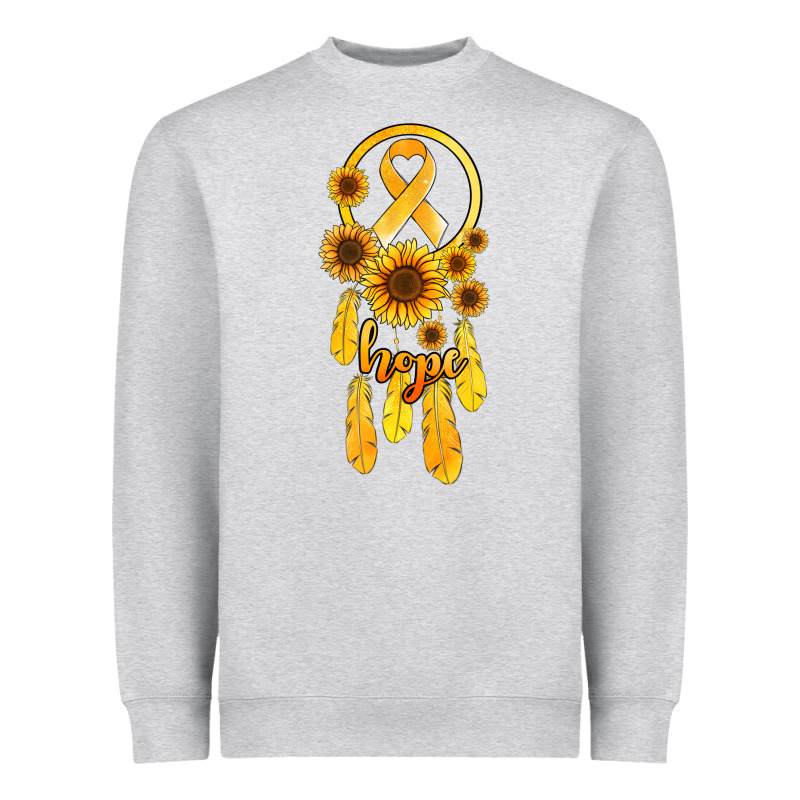Childhood Cancer Awareness Dreamcatcher Heavyweight Sweatshirt by Jasminsmagicworld | Teevron