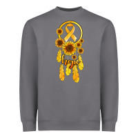 Storm childhood cancer awareness dreamcatcher Heavyweight Sweatshirt - Jasminsmagicworld