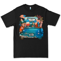Black Customize USA truck Premium Tee - FaDigitalArtStudio