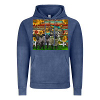 Vintage Denim Western Cute Hampshire Sheep Family Vintage Hoodie - LillyAllenDesigns