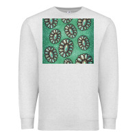 Oatmeal Heather turquoise gemstone glitter Premium Sweatshirt - Jasminsmagicworld
