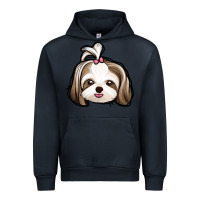 Navy shih tzu Urban Hoodie - Jasminsmagicworld