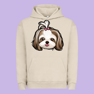 Shih Tzu Urban Hoodie Designed By Jasminsmagicworld