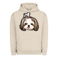 Pigment French Oak shih tzu Urban Hoodie - Jasminsmagicworld