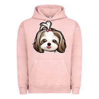 Pigment Salmon shih tzu Urban Hoodie - Jasminsmagicworld