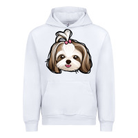 White shih tzu Urban Hoodie - Jasminsmagicworld