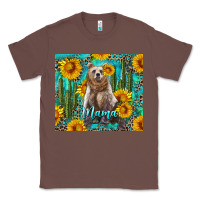 Chestnut mama bear with sunflowers and cactus Classic Tee - Artiststas