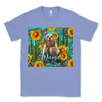 Colony Blue mama bear with sunflowers and cactus Classic Tee - Artiststas