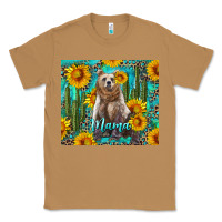 Toasted Coconut mama bear with sunflowers and cactus Classic Tee - Artiststas