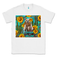 White mama bear with sunflowers and cactus Classic Tee - Artiststas
