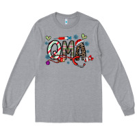 Heather Grey christmas nurse qma Long Sleeve Tee - CowhideDigitalArt