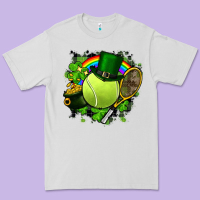 St. Patrick's Day Tennis Premium Tee Designed By Fadigitalartstudio