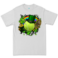 Dove Grey St. Patrick's Day Tennis Premium Tee - FaDigitalArtStudio