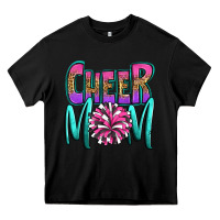 Black cheer mom Heavy Core Tee - OliviaCreatesArt