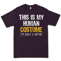 Human Costume Raptor Halloween Velociraptor Lazy Easy T Shirt Premium Tee | Teevron