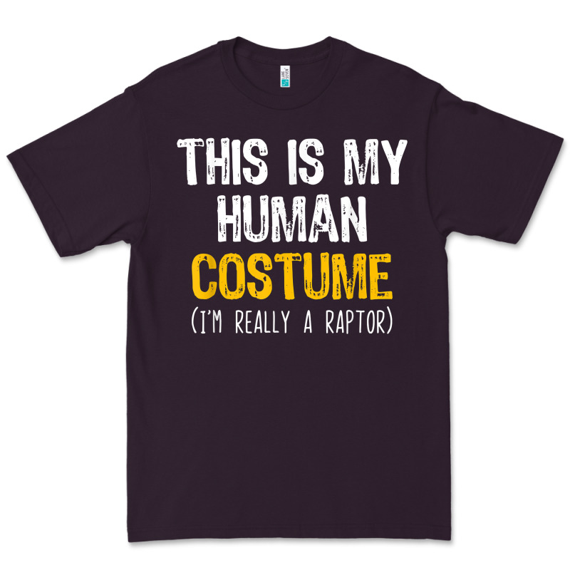 Human Costume Raptor Halloween Velociraptor Lazy Easy T Shirt Premium Tee by baoMotion | Teevron