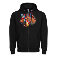Black America afro girl sneakers Zipper Hoodie - RanaPortraitStore