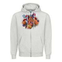 Dove Grey America afro girl sneakers Zipper Hoodie - RanaPortraitStore