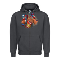 Smoke America afro girl sneakers Zipper Hoodie - RanaPortraitStore
