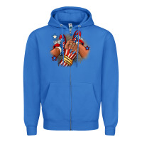 True Royal America afro girl sneakers Zipper Hoodie - RanaPortraitStore