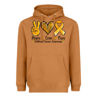 Meerkat peace love cure childhood cancer Heavyweight Hoodie - Jasminsmagicworld
