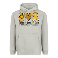 Moon Dust peace love cure childhood cancer Heavyweight Hoodie - Jasminsmagicworld