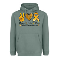 Sage peace love cure childhood cancer Heavyweight Hoodie - Jasminsmagicworld