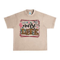 French Oak Nurse life leopard frame Urban Heavy Tee - LillyAllenDesigns