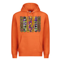 Carrot mardi gras fleur de lis cowhide serape leopard glitter brushstrokes Premium Hoodie - Artiststas